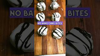 *NO BAKE*CHOCOLATE CAKE BITES #chocolate #cake #recipe #food #shorts