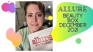 Allure Beauty Box December 2021 Unboxing and Try on