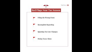 Red flags in taxes #taxseason