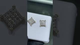 Men's Diamond Earrings | Hip Hop Diamond Earrings | Men's Earrings | Hip Hop Jewelry | Jewels Queen