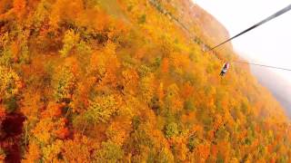 Hunter Mountain NY, ZipLine Tour - Skyrider Line #