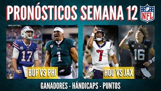 Pronósticos Semana 12 NFL | Análisis, Opiniones y Predicciones | ¿Quién gana cada partido?