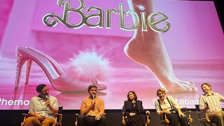 America Ferrara talks BARBIE with the cast.