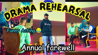 Drama Rehearsal for Annual Farewell 2023❤️ || Comedy Scenes 😂|| Numl Rawalpindi || Funny Acting📸😂