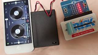 DIY Wireless  Portable Fader in the FRISK case / #microbit / djay