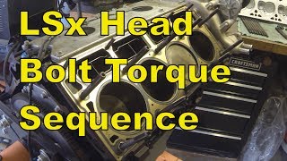 LSx Head Install Torque Sequence "How To" - eBay Head Studs Pro Comp - LS1 5.3 6.0