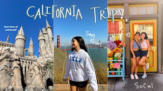 CALIFORNIA TRAVEL VLOG 2023 *universal studios, San Francisco, LA, college tours*