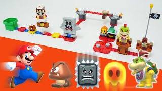 LEGO Super Mario Whomp's Lava Trouble (71364) vs Super Mario Maker 2 game play