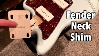 StewMac Neck Shim for Jazzmaster or Fender Style Guitar