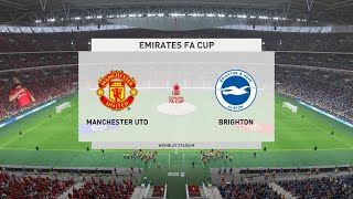 FIFA 23 - Manchester United Vs. Brighton -  FA Cup Match at Wembley [4K60]