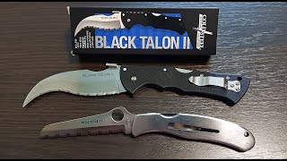 Spyderco Mariner. Cold Steel Black Talon II. Гострі обновки з Японії.