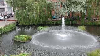 Barbarroli Square, Manchester, between showers.