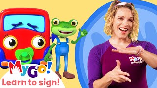 Learn Sign Language with Gecko's Garage! | Baby Truck's First Visit | MyGo! | ASL for Kids