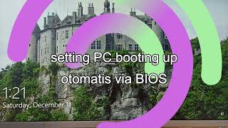 setting PC otomatis menyala lewat bios PC desktop elitedesk |  auto running booting up PC windows