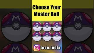 Pick Your Legendary Pokemon Choose Your Master Ball #pokemon #shorts