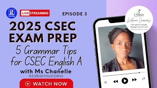 Top 5 GRAMMAR mistakes in CSEC English A