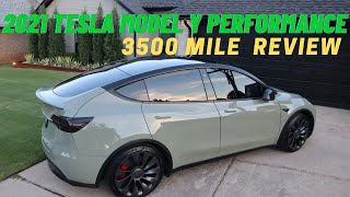 Tesla 3500 mile review on my 2021 Model Y Performance