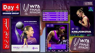 نهائيات رابطة محترفات التنس اليوم الرابع تأهل غوف سقوط بيغولا وإيغا في مأزق🎾Ons Jabeur🎾WTA Finals