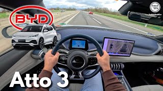 BYD Atto 3 (204Hp) POV TEST DRIVE | Top Speed | 0-100km/h