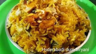 Hyderabadi Chicken Dum Biryani, Chicken Dum Biryani, Hyderabadi Chicken Biryani