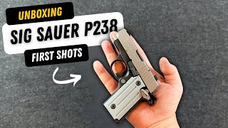 Tabletop Unboxing and First shots of Sig Sauer P238