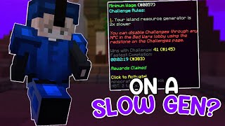 the slowest generator in hypixel bedwars...