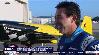 Mike Goulian Interviews with WOFL Fox News before Orlando-Sanford Airshow 2023