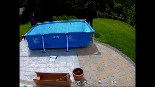 Poolaufbau - Intex Frame Pool