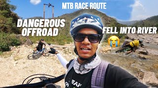 MTB Race offroad route me hue crashes😭MTB Vlog | MTB Maldevta