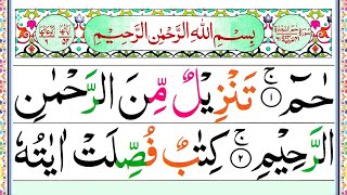 041.Surah Haa Meem As Sajdah Panipatti Voice [Surah Fussilat Full with HD Arabic Text]