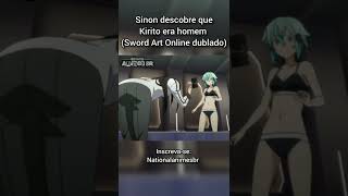 Sinon descobre que Kirito era homem (Sword Art Online dublado)