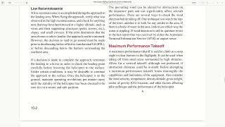 Flying through the Helicopter Flying Handbook-Chapter 10 Advanced Maneuvers Part A Max Perf Takeoffs