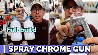 SPRAY CHROME, Spray Gun Build Tutorial, DIY Double Nozzle Spray Gun  #spraychrome #spraysilver