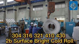 304 316 321 410 430 2b Surface Bright Cold Rolled Steel Coil