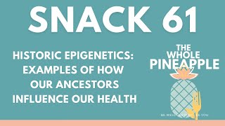 SNACK 61: HISTORIC EPIGENETICS: EXAMPLES OF HOW OUR ANCESTORS INFLUENCE OUR HEALTH