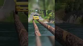 Cars vs Broken Bridge with Potholes - BeamNG Drive #shorts