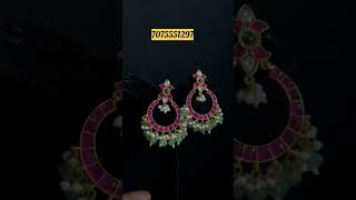 Party-Ready Kundan Chandbalis – Shine Bright in Style! #wholesale #earrings #1gramgold #jewellery