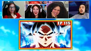 Goku Instinto Superior vs Kefla | 4 Pessoas Reagindo | Dragon Ball SUPER - EP 115