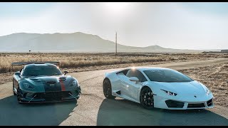 LAMBORGHINI & VIPER ACR Racing on Private Race Track