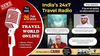 Breaking Travel News, PM Modi in Dwarika, Dubai 5 year visa, Minor Hotel Greater China, Dalai Lama