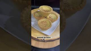 Homemade Egg Custard Tart #shortsviral  #shortvideo #custardtart #custard #short  #eggcustard