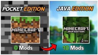 TOP 10 Mods/Addons To Turn MCPE Into Minecraft Java Edition - 1.18 (Hindi)