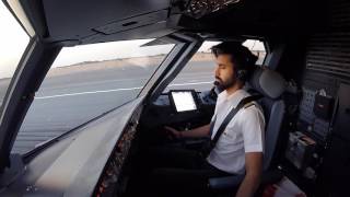 landing an Airbus 320 in sharjah - United arab emirates