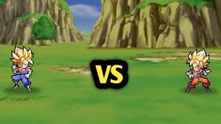 SSJ Vegito vs SSJ Goku