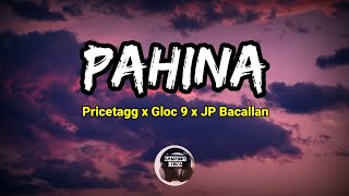 Pahina - Pricetagg ft Gloc 9 ft JP Bacallan (Lyrics)