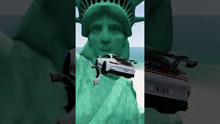 Cars vs liberty of statue 🚗 BeamNG.drive