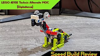 LEGO 42102 Technic Alternate MOC (Diplodocus) - LEGO MOC Speed Build Review