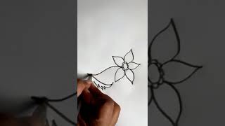 Flower Design Drawing #shorts