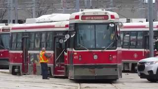 TTC: CLRV #4041 being pushed by #4075 at Russell yard