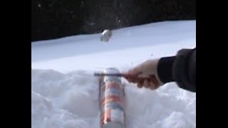 Easy How to make a real homemade lighter fluid gasoline cannon shoot tennis ball 50 feet gas canon.